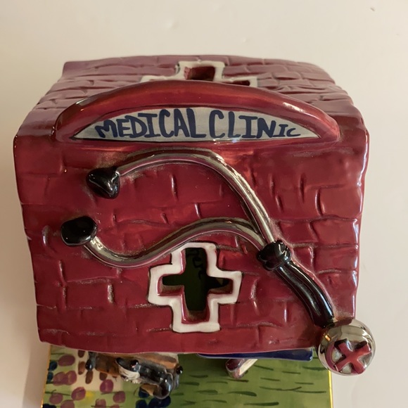Vintage 2002 Blue Sky Clay Doctors Office meant at tea lite candle. - Picture 5 of 14